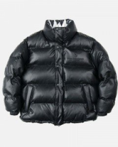 [NK] NM ARTIFICIAL LEATHER REVERSIBLE DOWN JACKET (BLK) (19FW-K204)