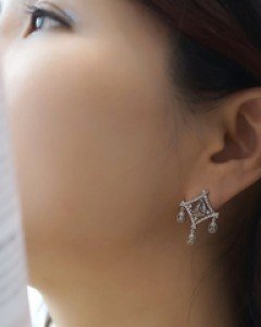 [나스첸카] 클래식 뷰티풀 원더풀 _ rough diamond 18K 러프 다이아몬드 귀걸이