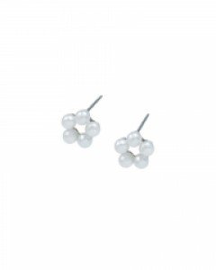 Petite Pearl Flower Earrings [윤아 착용]